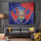 Custom Afro-Haitians Football Tapestry Haitian Palm Tree Unique Style