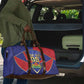 Custom Afro-Haitians Football Travel Bag Haitian Palm Tree Unique Style