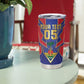 Custom Afro-Haitians Football Tumbler Cup Haitian Palm Tree Unique Style