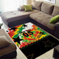 Custom Ghana Football Area Rug African Pride Flag Colors Flame