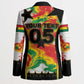 Custom Ghana Football Blazer African Pride Flag Colors Flame