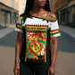 Custom Ghana Football Cross Shoulder Shirt African Pride Flag Colors Flame