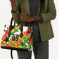 Custom Ghana Football Leather Bag African Pride Flag Colors Flame