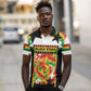 Custom Ghana Football Polo Shirt African Pride Flag Colors Flame