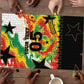 Custom Ghana Football Puzzle African Pride Flag Colors Flame