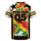 Custom Ghana Football Rugby Jersey African Pride Flag Colors Flame