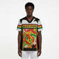 Custom Ghana Football Scrub Top African Pride Flag Colors Flame
