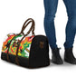 Custom Ghana Football Travel Bag African Pride Flag Colors Flame