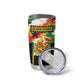Custom Ghana Football Tumbler Cup African Pride Flag Colors Flame
