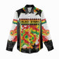 Custom Ghana Football Women Casual Shirt African Pride Flag Colors Flame