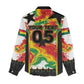 Custom Ghana Football Women Casual Shirt African Pride Flag Colors Flame