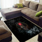Egypt Djed Area Rug Glow Smoky Dark Style