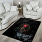 Egypt Djed Area Rug Glow Smoky Dark Style