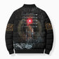 Egypt Djed Bomber Puffer Jacket Glow Smoky Dark Style