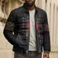 Egypt Djed Bomber Puffer Jacket Glow Smoky Dark Style