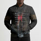 Egypt Djed Bomber Puffer Jacket Glow Smoky Dark Style