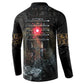 Egypt Djed Button Sweatshirt Glow Smoky Dark Style