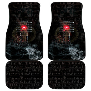 Egypt Djed Car Mats Glow Smoky Dark Style
