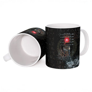 Egypt Djed Ceramic Mug Glow Smoky Dark Style