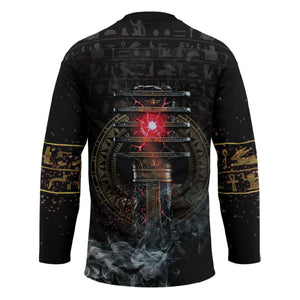 Egypt Djed Hockey Jersey Glow Smoky Dark Style