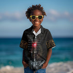 Egypt Djed Kid Hawaiian Shirt Glow Smoky Dark Style