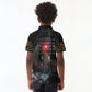 Egypt Djed Kid Polo Shirt Glow Smoky Dark Style