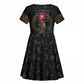 Egypt Djed Kid Short Sleeve Dress Glow Smoky Dark Style