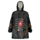 Egypt Djed Kid Wearable Blanket Hoodie Glow Smoky Dark Style
