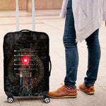 Egypt Djed Luggage Cover Glow Smoky Dark Style