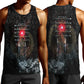 Egypt Djed Men Tank Top Glow Smoky Dark Style