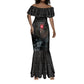 Egypt Djed Mermaid Dress Glow Smoky Dark Style