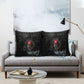Egypt Djed Pillow Cover Glow Smoky Dark Style