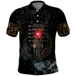 Egypt Djed Polo Shirt Glow Smoky Dark Style
