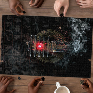 Egypt Djed Puzzle Glow Smoky Dark Style