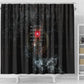 Egypt Djed Shower Curtain Glow Smoky Dark Style