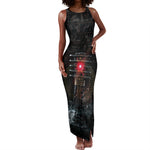 Egypt Djed Tank Maxi Dress Glow Smoky Dark Style