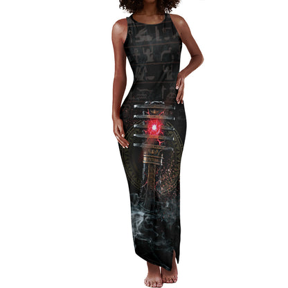 Egypt Djed Tank Maxi Dress Glow Smoky Dark Style