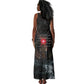 Egypt Djed Tank Maxi Dress Glow Smoky Dark Style