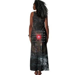 Egypt Djed Tank Maxi Dress Glow Smoky Dark Style