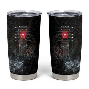 Egypt Djed Tumbler Cup Glow Smoky Dark Style