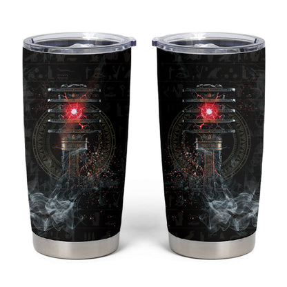 Egypt Djed Tumbler Cup Glow Smoky Dark Style