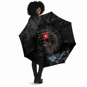 Egypt Djed Umbrella Glow Smoky Dark Style