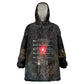 Egypt Djed Wearable Blanket Hoodie Glow Smoky Dark Style