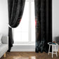 Egypt Djed Window Curtain Glow Smoky Dark Style