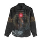 Egypt Djed Women Casual Shirt Glow Smoky Dark Style