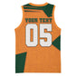 Custom Ivory Coast Football Basketball Jersey Elephant Geometric African Art Style