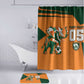 Custom Ivory Coast Football Bathroom Set Elephant Geometric African Art Style