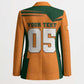 Custom Ivory Coast Football Blazer Elephant Geometric African Art Style