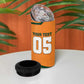 Custom Ivory Coast Football 4 in 1 Can Cooler Tumbler Elephant Geometric African Art Style