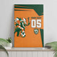 Custom Ivory Coast Football Canvas Wall Art Elephant Geometric African Art Style